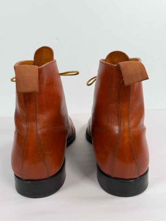 Vintage Grenson Men’s Cap Toe Leather Boots Size 9.5 B (UK 8.5E) Made In England main image 8